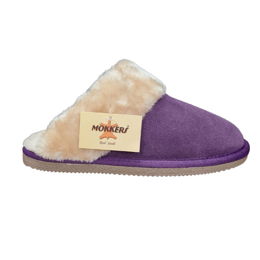 Suede Mule Slipper (Purple)