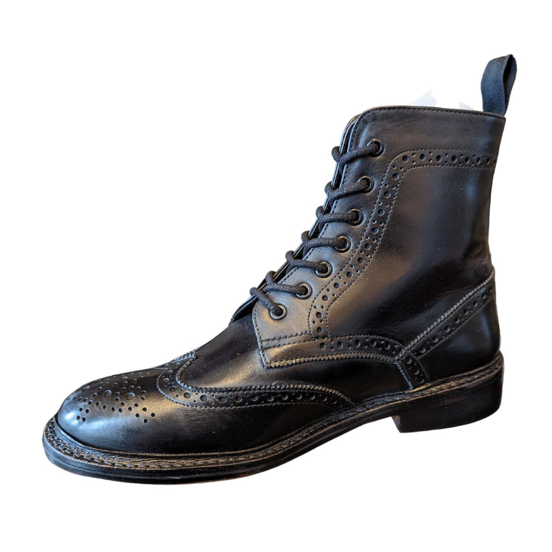 Kensingtons 7 eyelet brogue boots (All Black midsole and Shoe)