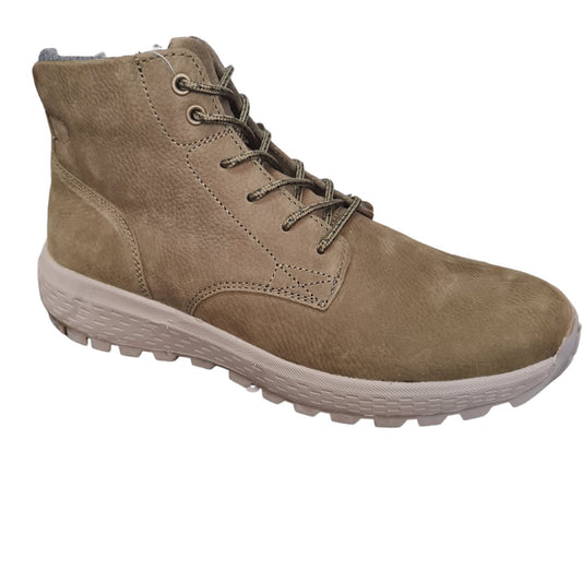 Woodlands nubuck zip up ankle boot (Khaki)