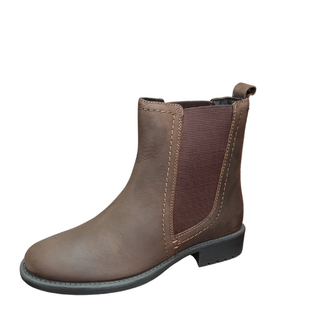 Women's brown leather boots